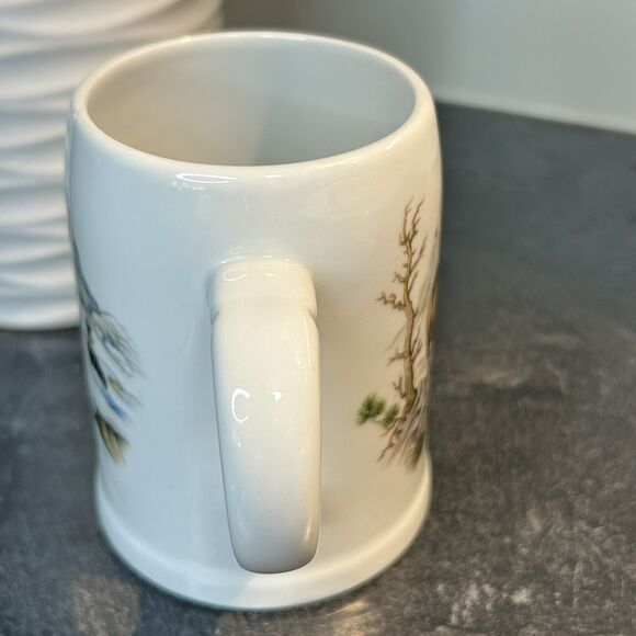 Vintage Plankenhammer Bavaria Pottery‎ Hunting Ibex Mountain Mug Cup Tankard - Picture 5 of 8